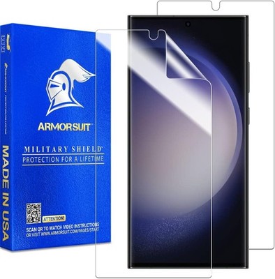 ArmorSuit 2 Pack Samsung Galaxy S23 Ultra 6.8 inch, Transparent 
