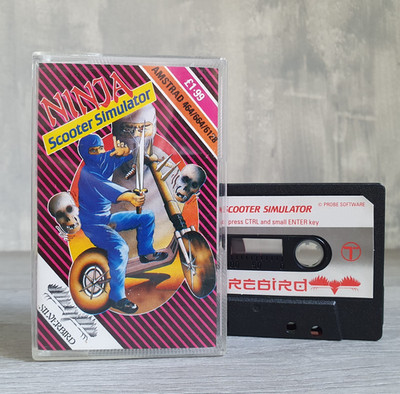 Ninja Scooter Simulator Silverbird Amstrad CPC 464/664/6128 Vintage Gaming