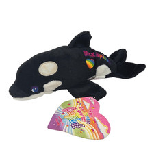 NEW VINTAGE 1998 LISA FRANK MAX SPLASH ORCA BEANIE STUFFED ANIMAL PLUSH NEW TAG