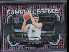 2024 Panini Prizm Draft Zach Edey #8 Campus Legends Rookie Snakeskin SSP 