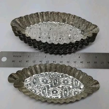 Set of 12 Vtg French Patisserie Petit Four Baking Trays Cake Moulds fluted tin
