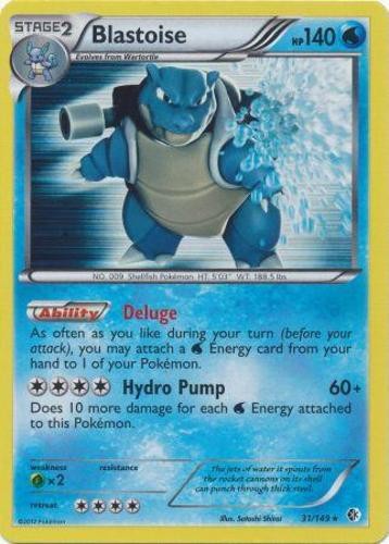Blastoise - 31/149 - Holo Rare NM, English Pokemon Boundaries Crossed