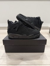 Jordan 4 Retro 2025 Black Cat GS Size 6Y/7.5W IB4171-010