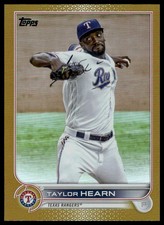 Taylor Hearn 2022 Topps Update #US82 Texas Rangers Gold Foil