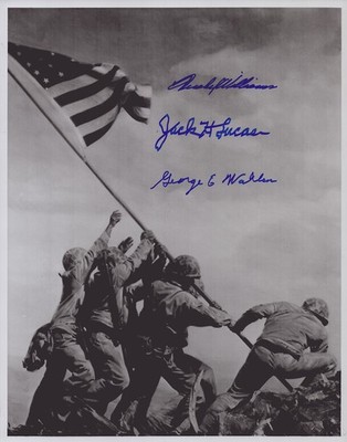 HERSHEL W. WILLIAMS - AUTOGRAPHED SIGNED PHOTOGRAPH WITH CO-SIGNERS