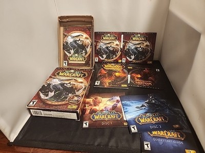 World of Warcraft Disc 1 &2+ Mists of Pandaria + Cataclysm PC Expansions W Codes
