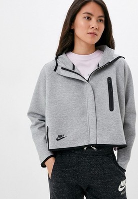 Nike NSW Tech Fleece Cape Reimag Full Zip Hoodie Women s Size XS Gray Top Zip