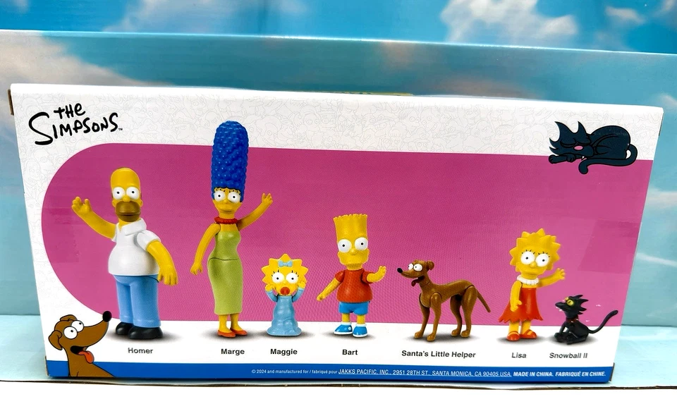 Jakks Pacific The Simpsons Family 2.5" Figure Set 7-Pack - Image 2 of 3