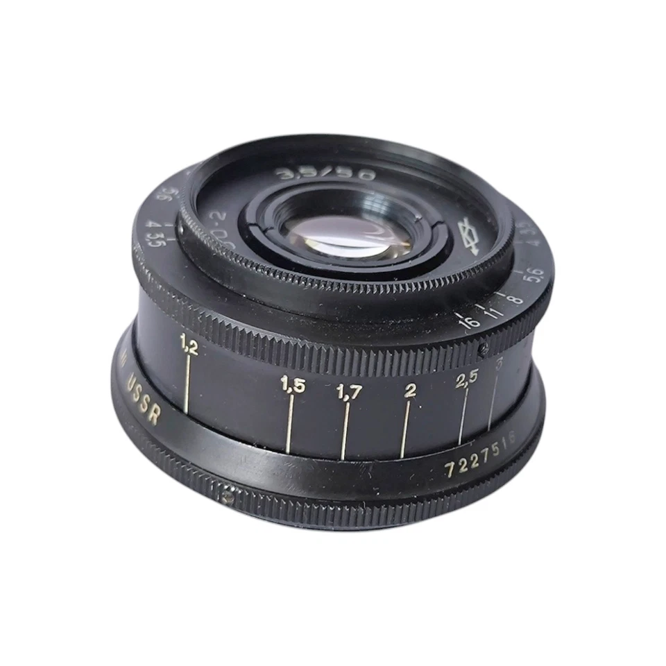Industar 50-2, 3,5/50mm, Soviet Russian Lens, M39 Mount, Great Condition, Cap - Imagen 4 de 4