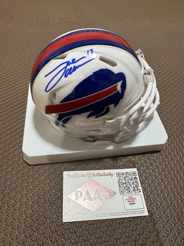 Buffalo Bills Josh Allen Autographed Signed Mini Helmet P.A.A.S. Authenticated