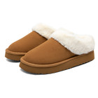 Women Indoor Slip On Slippers Soft Faux Fur Lined Comfortable House Shoes