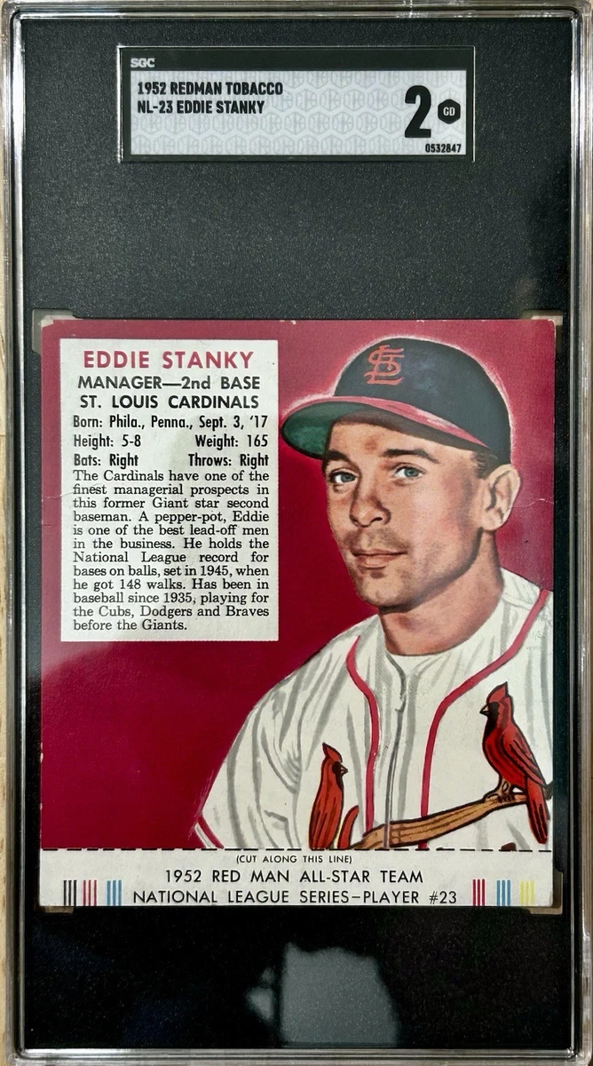 1952 Red Man Tobacco Baseball Cards for sale