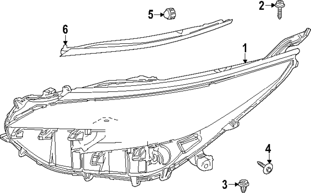 Genuine 22-24' Toyota Sienna Left Side LED Headlamp Assembly 81150