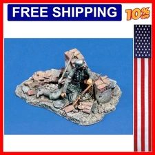 1/35 Scale Die-Cast Resin Figure Model Kit WWII German Panzerjaeger & Anti-ta...