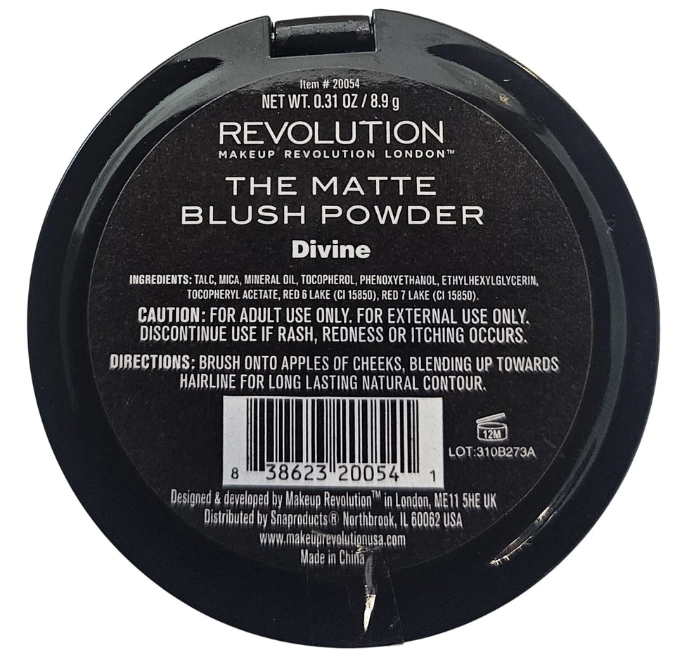 Revolution London the Matte Blush Shane Divine x 2 - Image 2 of 2