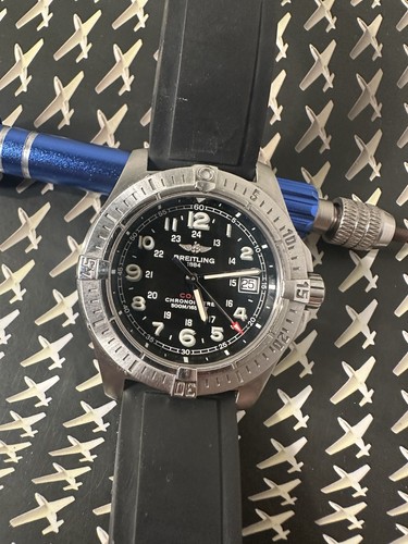 Breitling Colt Quartz 500m Divers Stainless Steel Mens Watch A...