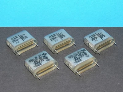 WIMA Entstör Kondensator 220nF / 0,22uF X2 250V AC Entstörfilter Set mit 5 Stk.