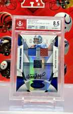 2009 Certified Matthew Stafford Mirror Blue Rookie Patch Auto RC RPA /25 BGS 8.5