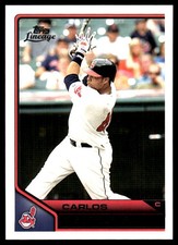 Carlos Santana 2011 Topps Lineage #70 Indians MLB READ FREE SHIP AutographDen