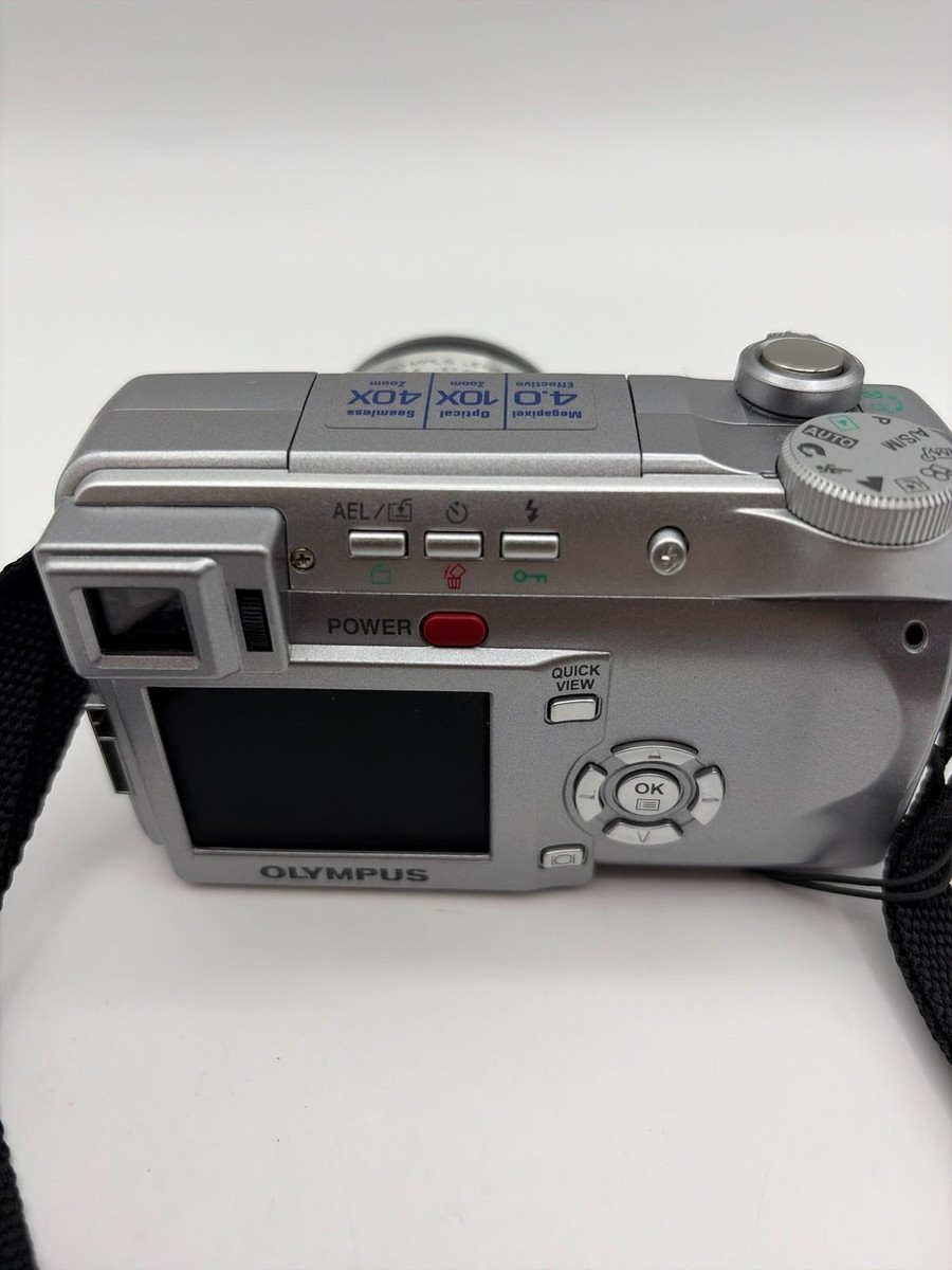 Olympus CAMEDIA C-765 Ultra Zoom 4.0MP Digital Camera Silver 16MP