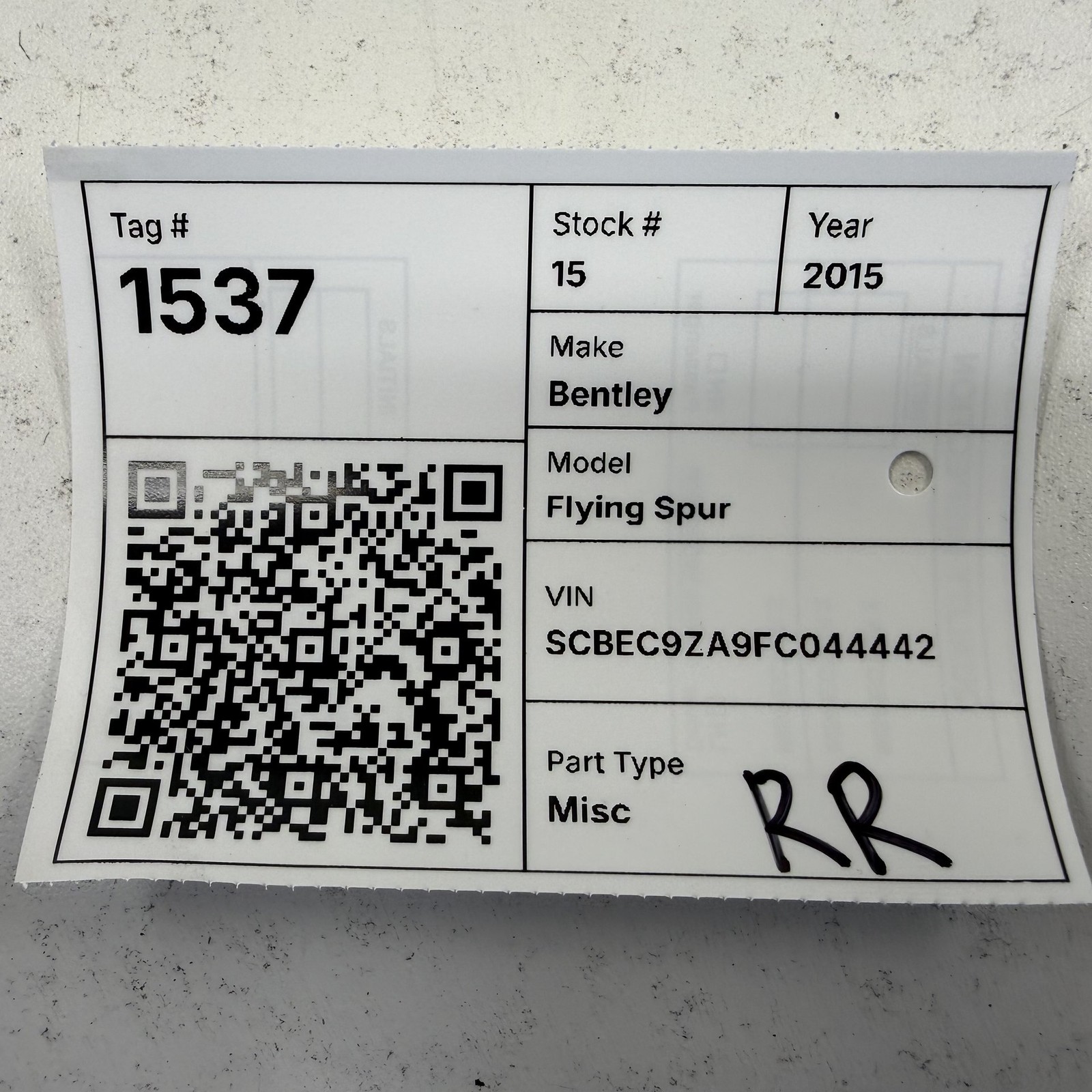 Bentley Flying Spur 2014-2018 Rear Right Steering wheel hubs Set