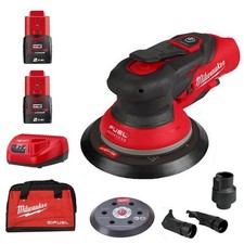 Milwaukee M12FROS2.5-202B FUEL Brushless 150mm Random Orbital Sander Kit 2X 2.0