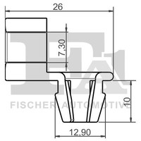 FA1 21-40071.5 Clip, Zier-/Schutzleiste For CitroËN Peugeot