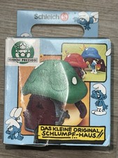 Smurfs Mushroom House VINTAGE Schleich GREEN ...