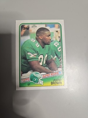 Jerome Brown 1988 Topps Super Rookie #247 Eagles RC