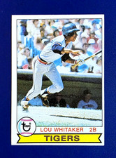 Lou Whitaker ROOKIE Card 1979 Topps #123 Tigers RC NM MINT OR BETTER *GWCARDS*. rookie card picture