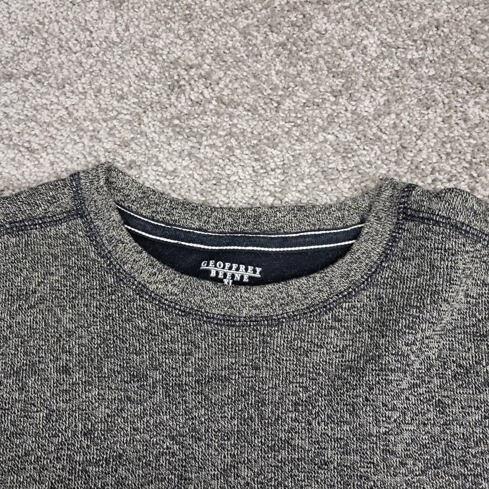 Мужской свитер Geoffrey Beene на молнии 1/4 100% хлопок серый 2X-Large - Изображение 2 из 4