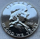 1961 Proof Franklin Half Dollar 90% Silver-INV#8569