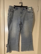 Terra  Sky Womans Plus High Rise Flare Leg Jeans