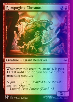 MTG Rampaging Classmate (16/26) Marvel's Spider-Man Eternal NM FOIL