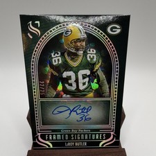 2025 Panini Silhouette LeRoy Butler Packers Framed Signatures Auto #FS-LBR /25