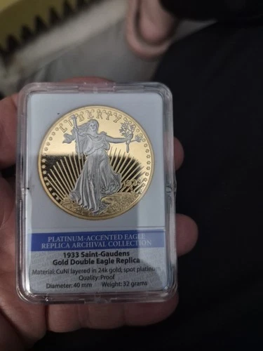 Photo of a 1933-P Saint-Gaudens Double Eagle from an eBay listing that sold on Jul 6, 2026