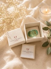 Antica Murrina Venezia Murano Glass Ring with gold leaf.
