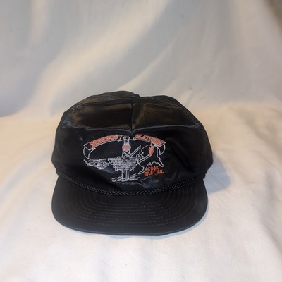 Vintage Monopod Platform Oil Offshore Drilling Cap Adjustable Hat Cook Inlet AK 