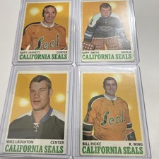 1970-71 Topps Hockey California Seals. 4 Different Players