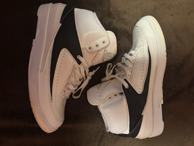 Size 11.5 - Air Jordan 2 Retro Sail Black 