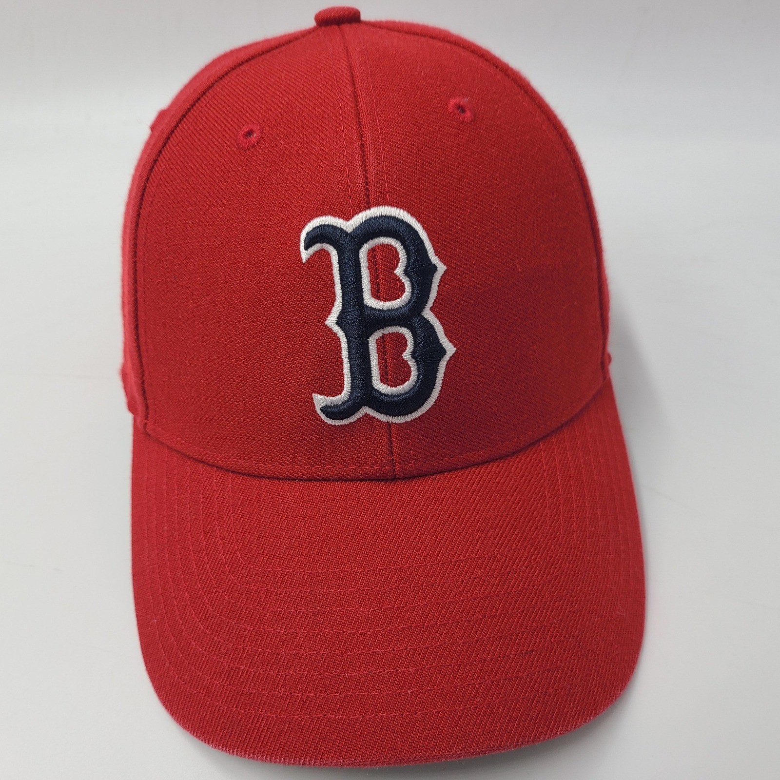 Boston Red Sox Hat Adjustable 47 Brand Red Blue MLB Baseball Wool Blend *READ*