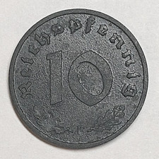 Germany. Allied Occupation. 10 Pfennig 1945 F. KM-A104.
