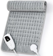 Electric Heating Pad For Back Pain Cramps Relief 12"x24"6 Level Auto Shut Off
