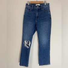 Abercrombie  Fitch Jeans Womens 25 Blue The Ankle Straight Ultra High Rise