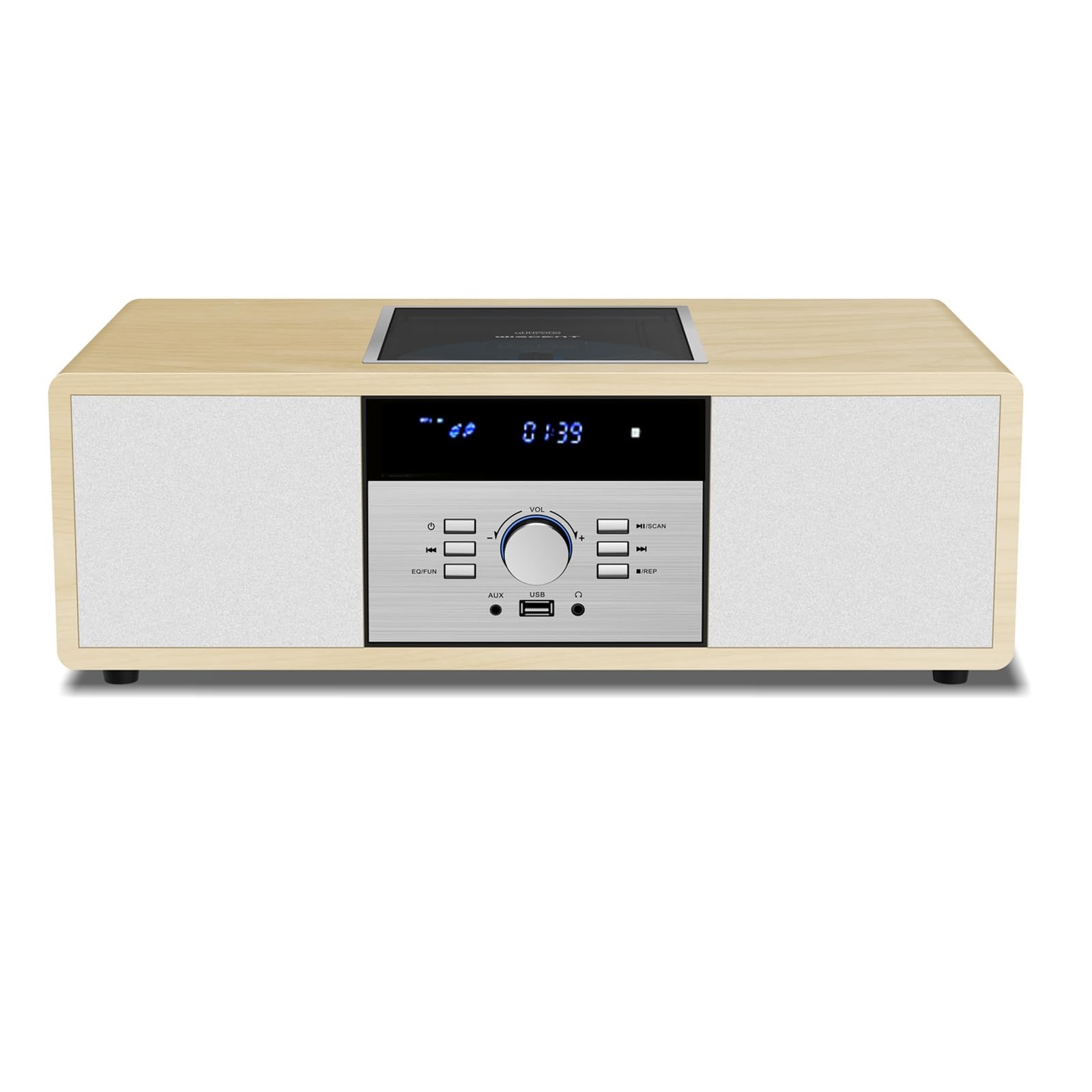 For Home With Cd Player, Vintage Wooden Hi-fi Music...