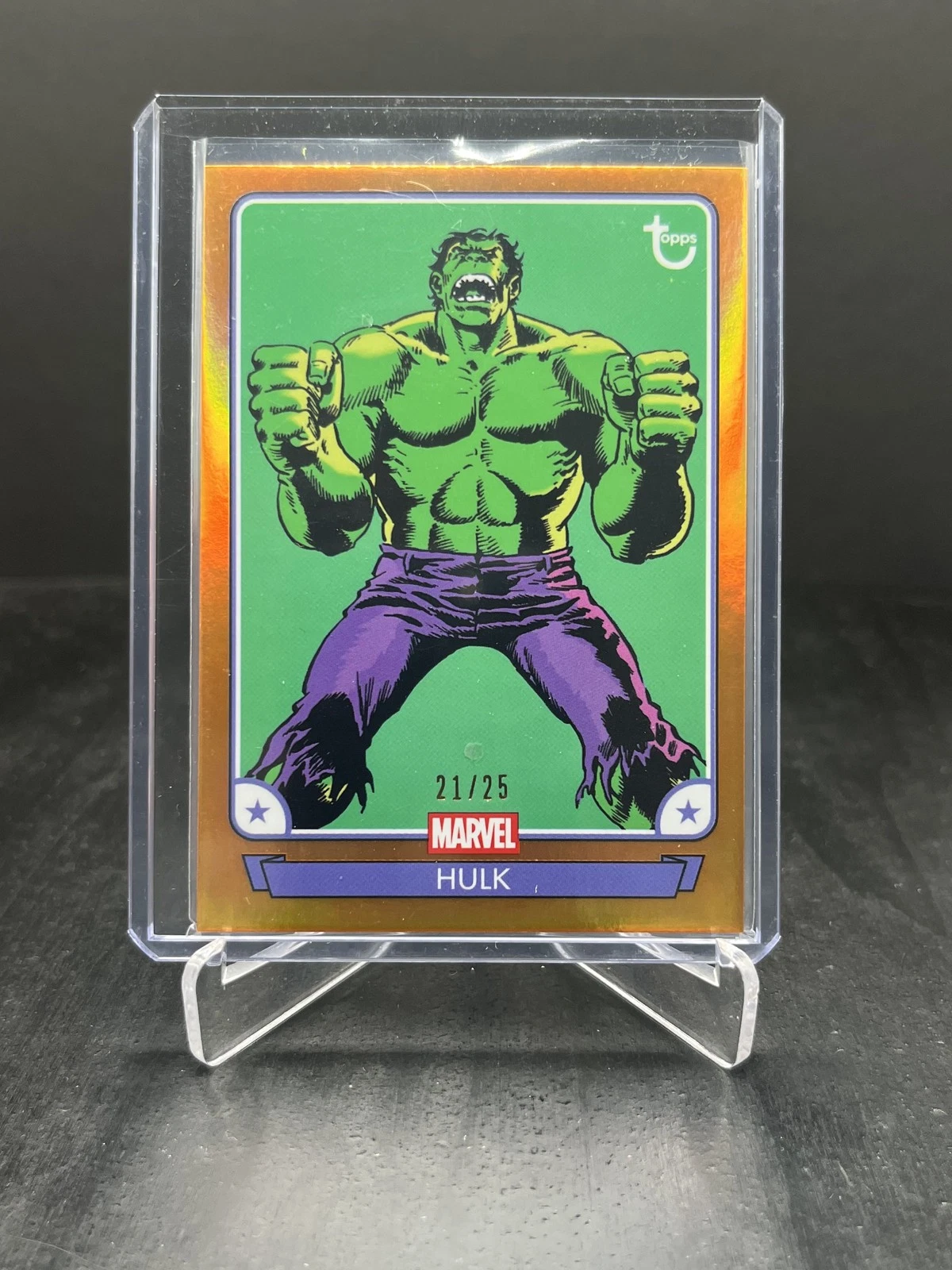 2026 Brooklyn Collection Captain America 85th Anniversary Hulk #15 Orange /25