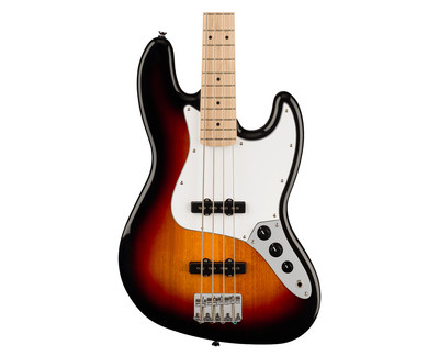 Used Squier Affinity Series Jazz Bass - 3-Tone Sunburst w/ Maple FB