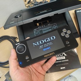 SNK NEO GEO X GOLD Limited Edition Console Black NTSC-J Complete Set Tested