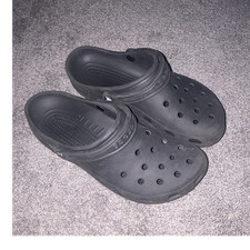 Crocs Classic Black Men's Comfort Slip-On Sandals US Size 11