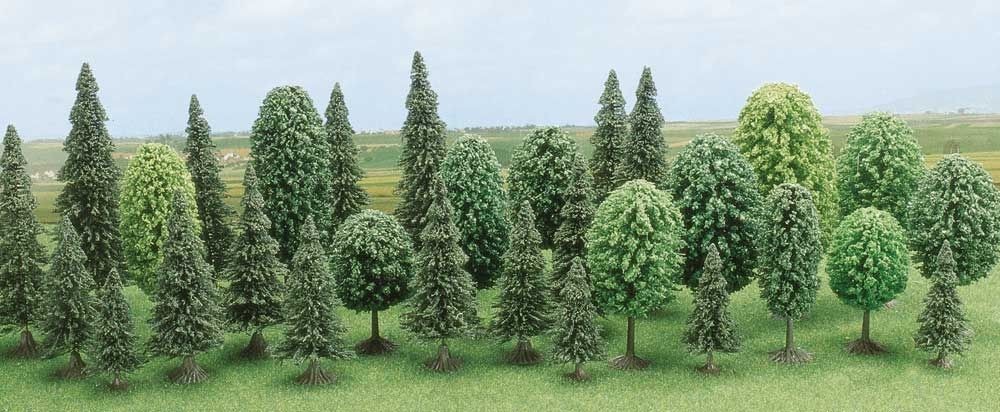 Busch 6489 - H0 Mixed Forest (60-135Mm) - 30 Pieces - New